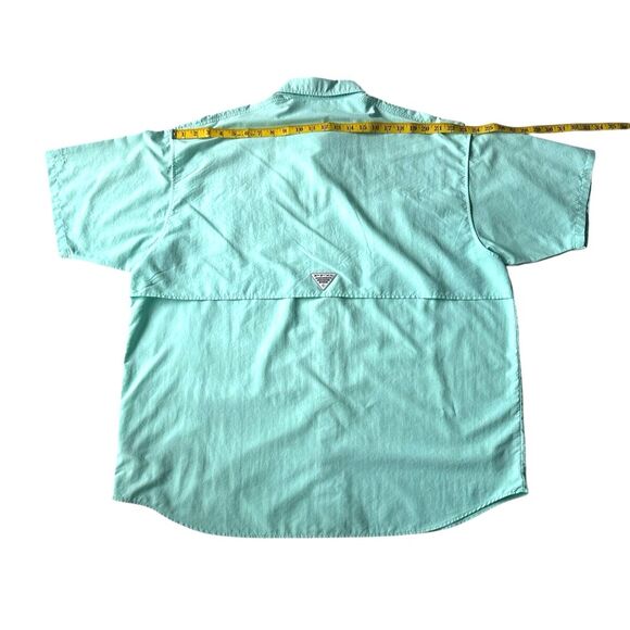 Columbia Men's PFG Bahama II Short Sleeve Shirt - Omni-Shade, Mint - Picture 8 of 10